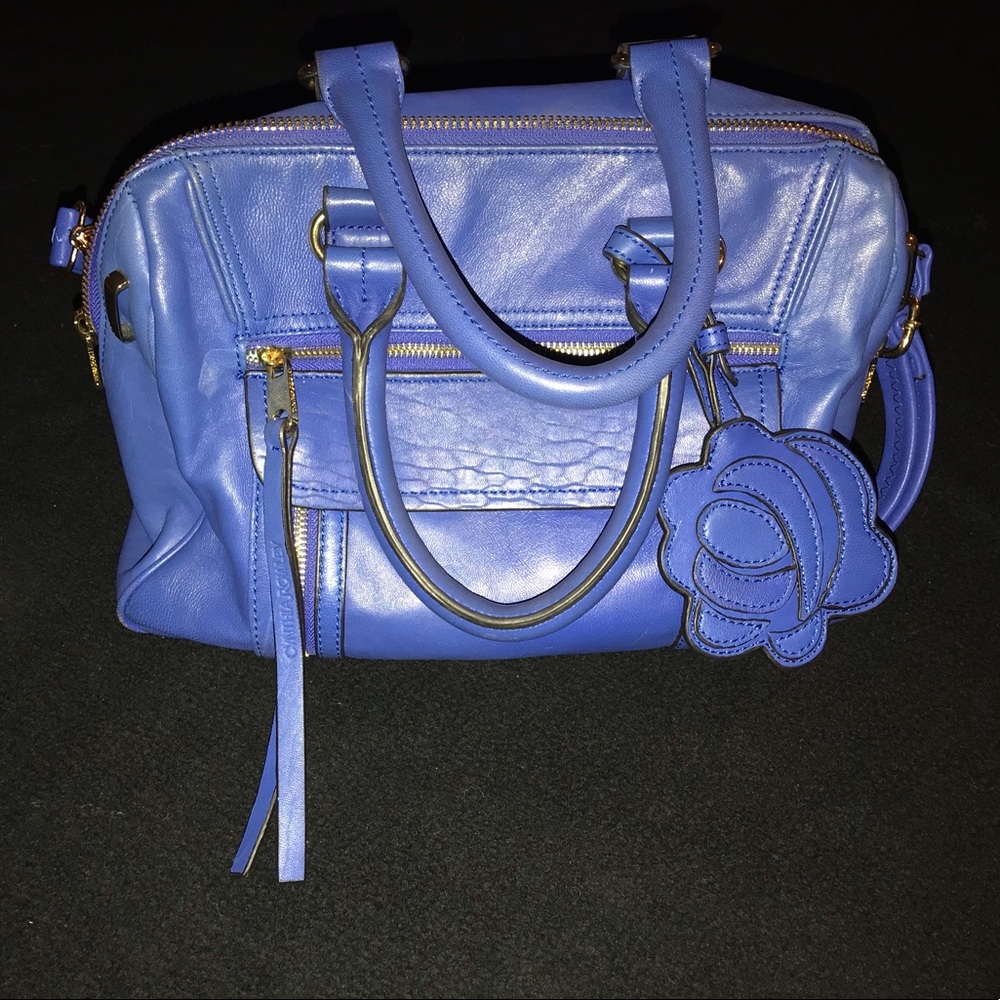 Preowned Cynthia Rowley royal blue leather bag